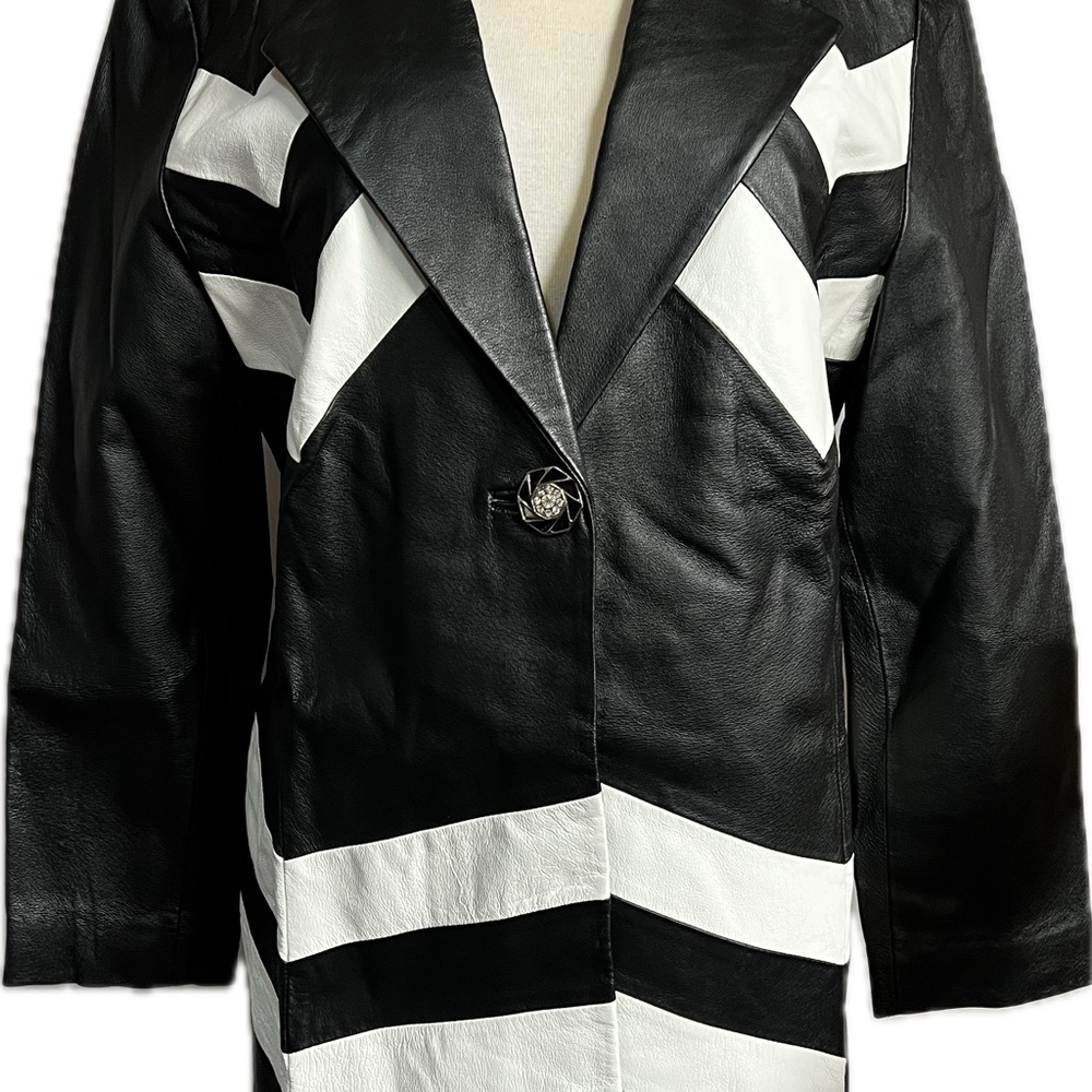 Maxene Couture vintage leather trench coat